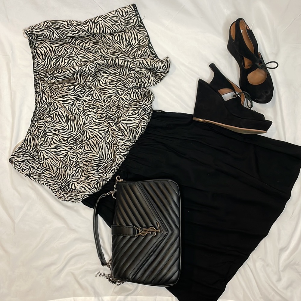Zebra Print/One Shoulder Dress